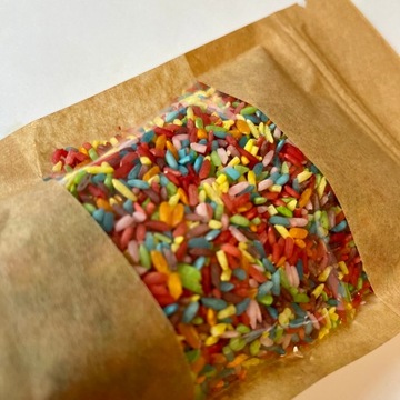 Красочный рис, натуральный цвет, наливающийся сенсорно