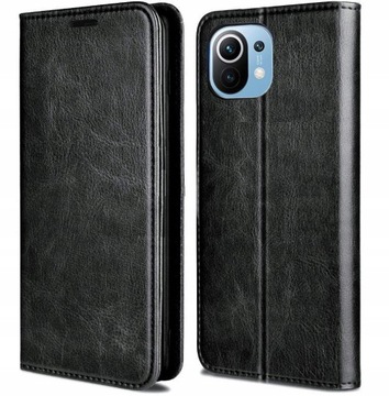 ETUI SKÓRA DO XIAOMI Mi 11 LITE 4G / 5G +SZKŁO