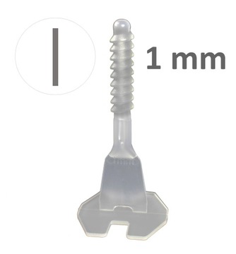 Twist Level! poziomowanie płytek, BAZY PROSTE 1mm