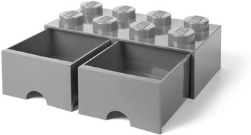 Контейнер LEGO с ящиками Brick 8 Grey