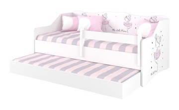 Łóżko podwójne dziecięce LULU 160x80 + materac