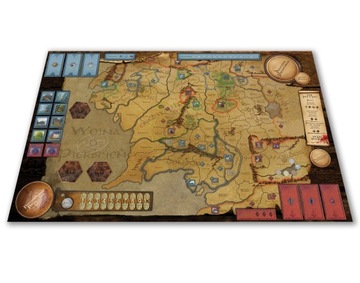 Wojna o pierścień - plansza mata Winyl - Custom -wersja RED&BLUE