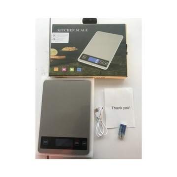 ЭЛЕКТРОННЫЕ ТОЧНЫЕ КУХОННЫЕ ВЕСЫ ЖК-дисплей 15 кг/0,1 г с питанием от USB или аккумулятора