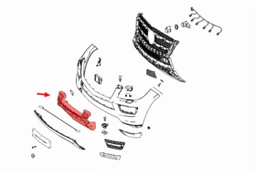 MERCEDES GL X166 БАМПЕР АБСОРБЕР A1668850237