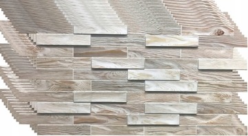 PARKIET PANELE ŚCIENNE 3D PCV BLEACHED OAK PVC 10x