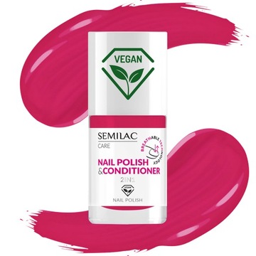 SEMILAC LAKIER DO PAZNOKCI Z ODŻYWKĄ BREATHABLE - 030