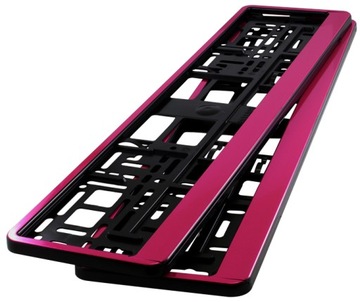 2 рамки номерного знака, розовые