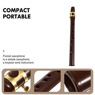 Портативный саксофон из металла, простой