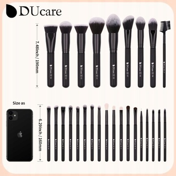Кисть для макияжа DUcare Black Professional Makeup