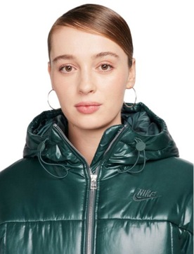 Nike Kurtka Damska Zimowa zielona Sportswear PE Shine Puffer XS