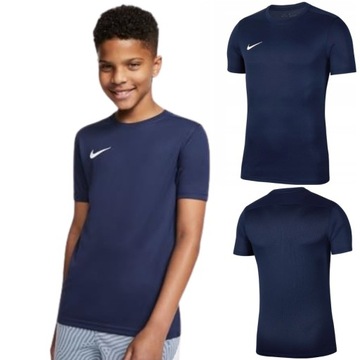 KOSZULKA NIKE PARK VII JR DZIECIĘCA SPORTOWA TRENINGOWA GRANAT L 147-158CM