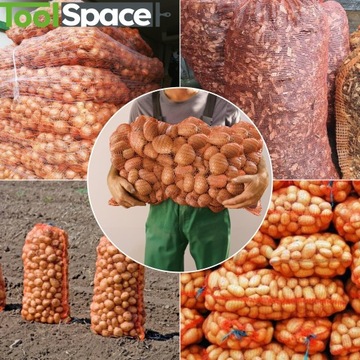 РАШЕЛЬ МЕШКИ 60Х110см ажурные мешки 50КГ КАРТОФЕЛЬ мешки деревянные 10ШТ.