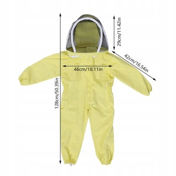 КОМБИНЕЗОН ДЕТСКИЙ ПЧЕЛОВОДСТВЕННЫЙ, НА МОЛНИИ, 128*46 СМ