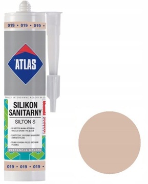 ATLAS SILIKON SILTON S 280ml - 019 JASNOBEŻOWY