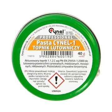 PASTA CYNEL-1 TOPNIK LUTOWNICZY CYNEL 40G