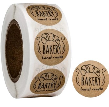 Naklejka 10szt Etykieta Bakery Dziękuje ECO