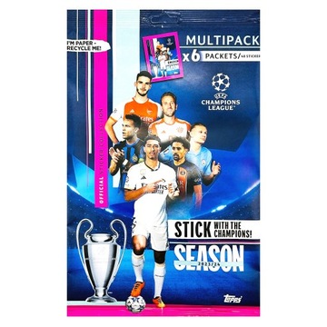 Multipack Naklejki Liga Mistrzów 2024 Topps saszetki Champions League