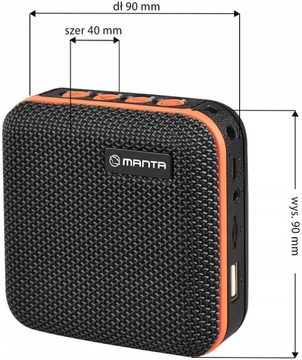 Беспроводная Bluetooth-колонка MANTA с радиоприемником 10 Вт MP3 AUX micro SD USB