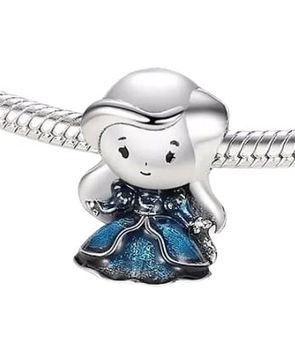 MD charms zawieszka niebieska wróżka fairy |S925