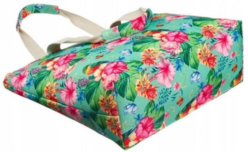 Torba plażowa shopper bag na ramię pojemna summer na lato zakupowa