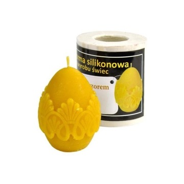 Forma silikonowa Jajko ze wzorem – wys. 5,5cm
