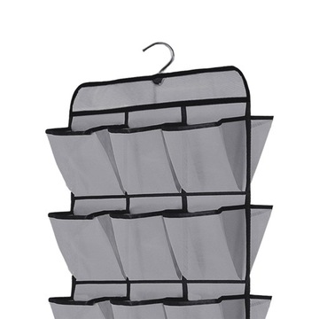 Stojak na buty wiszący worek do przechowywania ciemnoszary