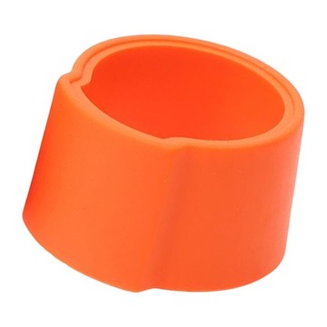 Зажим держателя саксофона силикона легкий в использовании цвет альт-тенора-сопрано оранжевый