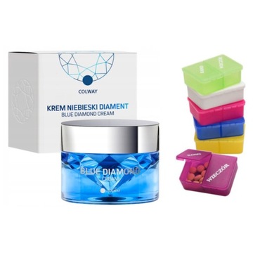 Colway KREM BLUE DIAMOND do twarzy z WITAMINAMI KOLAGEN 50 ml + GRATIS