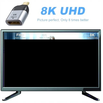 Адаптер типа C USB C к DisplayPort «мама» 8K