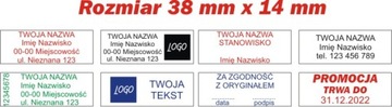 Pieczątka Imienna COLOP C20 + projekt, do 4 linii