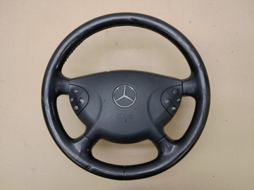 KIEROWNICA + AIRBAG PODUSZKA SKORA MERCEDES E-KLASA W211 02-06 PRZEDLIFT