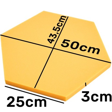 Pianka akustyczna Żółta na Ścianę 3cm bananowy pokój gracza studio sala