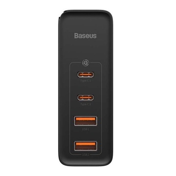 Зарядное устройство BASEUS GaN2 PRO 100 Вт, 2x USB-C/USB PD QC4 + кабель USB-C