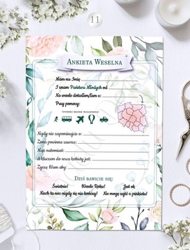 Свадебная анкета, свадебные анкеты, А5, 4 шт.