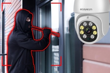 Уличная вращающаяся IP-камера EasyCam с Wi-Fi Tuya 8MP EC-8PT4L4IR IP63