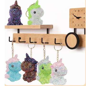 ZESTAW ARTYSTYCZNY WYKLEJANKA MALOWANIE DIAMENTAMI JEDNOROŻEC