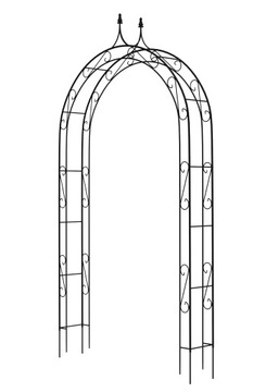 PERGOLA OGRODOWA METALOWA ŁUK NA KWIATY RÓŻE 281cm