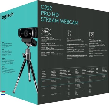 Камера Logitech C922 ProStream со штативом