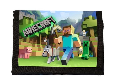 Portfelik MINECRAFT Portfel na RZEP Sportowy portfel dziecięcy młodzieżowy