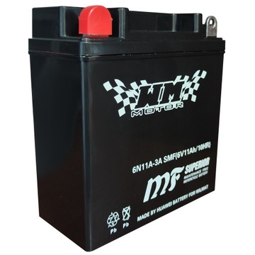 AKUMULATOR 6V 11Ah 6N11A ŻEL SIMSON MZ ETZ JAWA