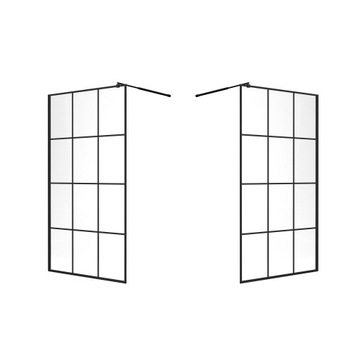 СТЕКЛО ДЛЯ ДУШЕВОГО НАСТЕННОГО ЧЕРНОЕ СТЕКЛО ДЛЯ КАЮТЫ-ЛОФТ 140 СМ 8 ММ ESG