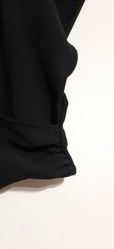 123. ZARA czarna krótka bluzka z krótkim rękawem kimonowa r S/M