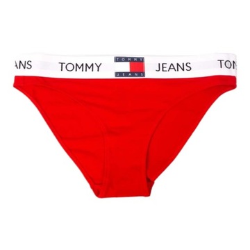 TOMMY HILFIGER BIKINI DAMSKIE MAJTKI 1P CZERWONE r.M