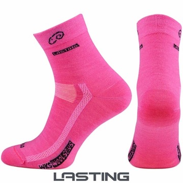 Спортивные носки из мериносовой шерсти, розовые, 38-41