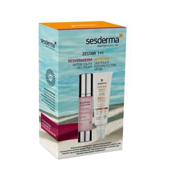Zestaw REPASKIN SILK + RESVERADERM Krem - żel 50