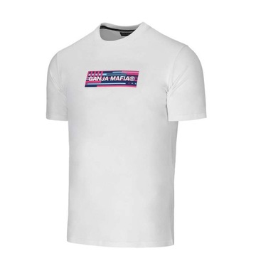 GANJA MAFIA Koszulka T-shirt GLITCH Biała / XL