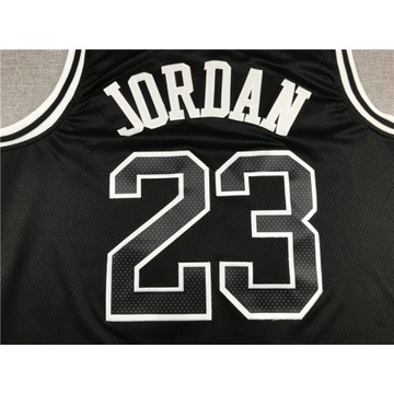 Koszulka NBA Chicago Bulls no23 Jordan Paris Czarna klasyczna kamizelka