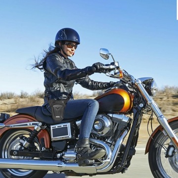 Водонепроницаемая сумка для ног мотоцикла с жестким корпусом премиум-класса, поясная сумка