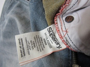 Superdry Super DRY ORYGINALNE Jeansowe SPODENKI 28