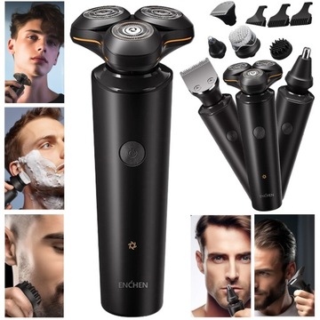 ENCHEN X8S-C MASZYNKA do strzyżenia TRYMER MASAŻER SZCZOTECZKA GOLARKA 5w1